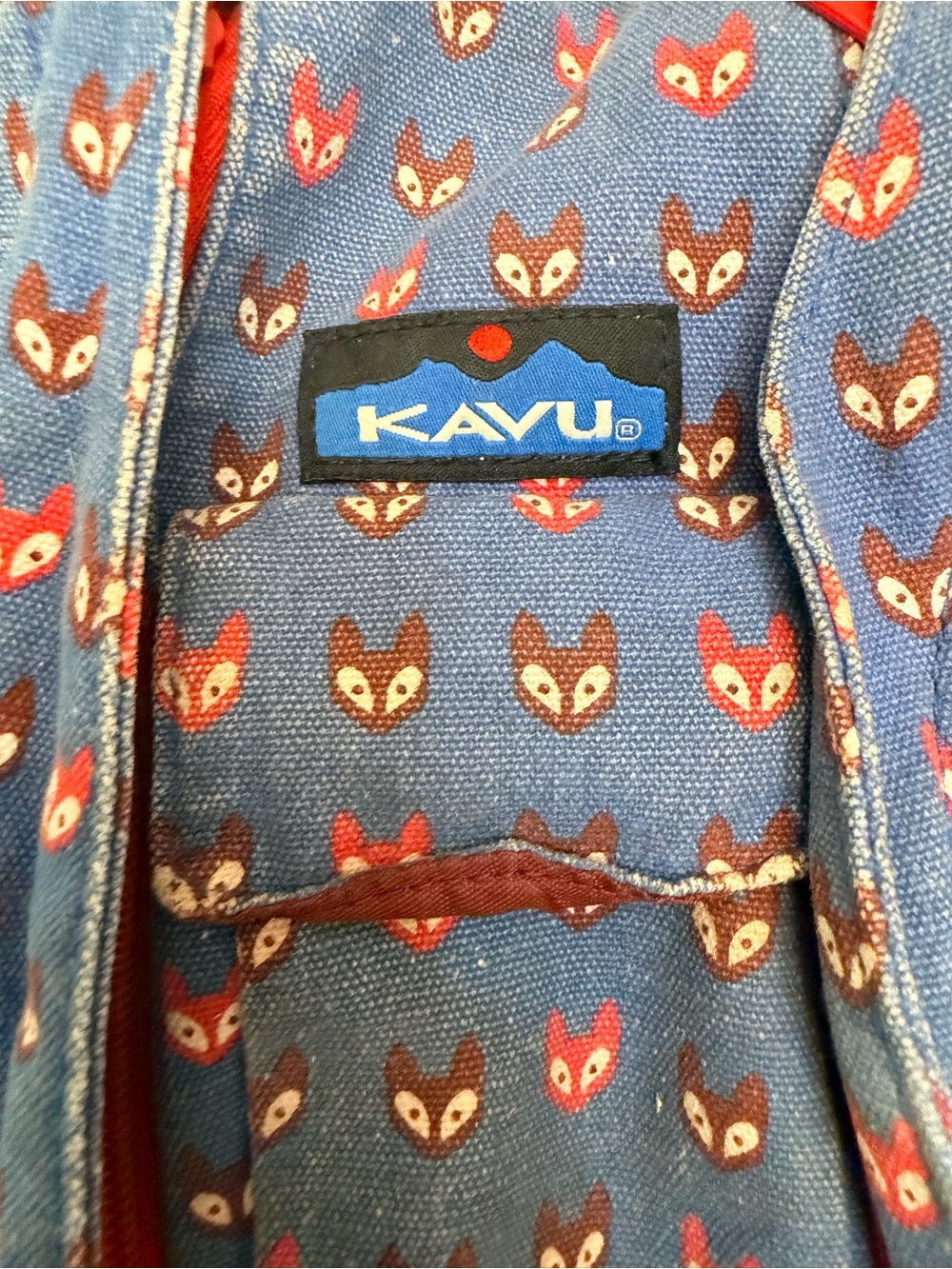 Kavu Limited Edition Fox Trot Foxy crossbody sling rope bag retired GUC
